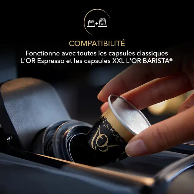 Machines à café L’OR Barista Noir 19BAR + 50 CAPSULES Cadeau