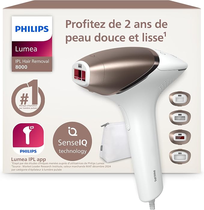 Épilateur à lumière pulsée Philips Lumea série 8000