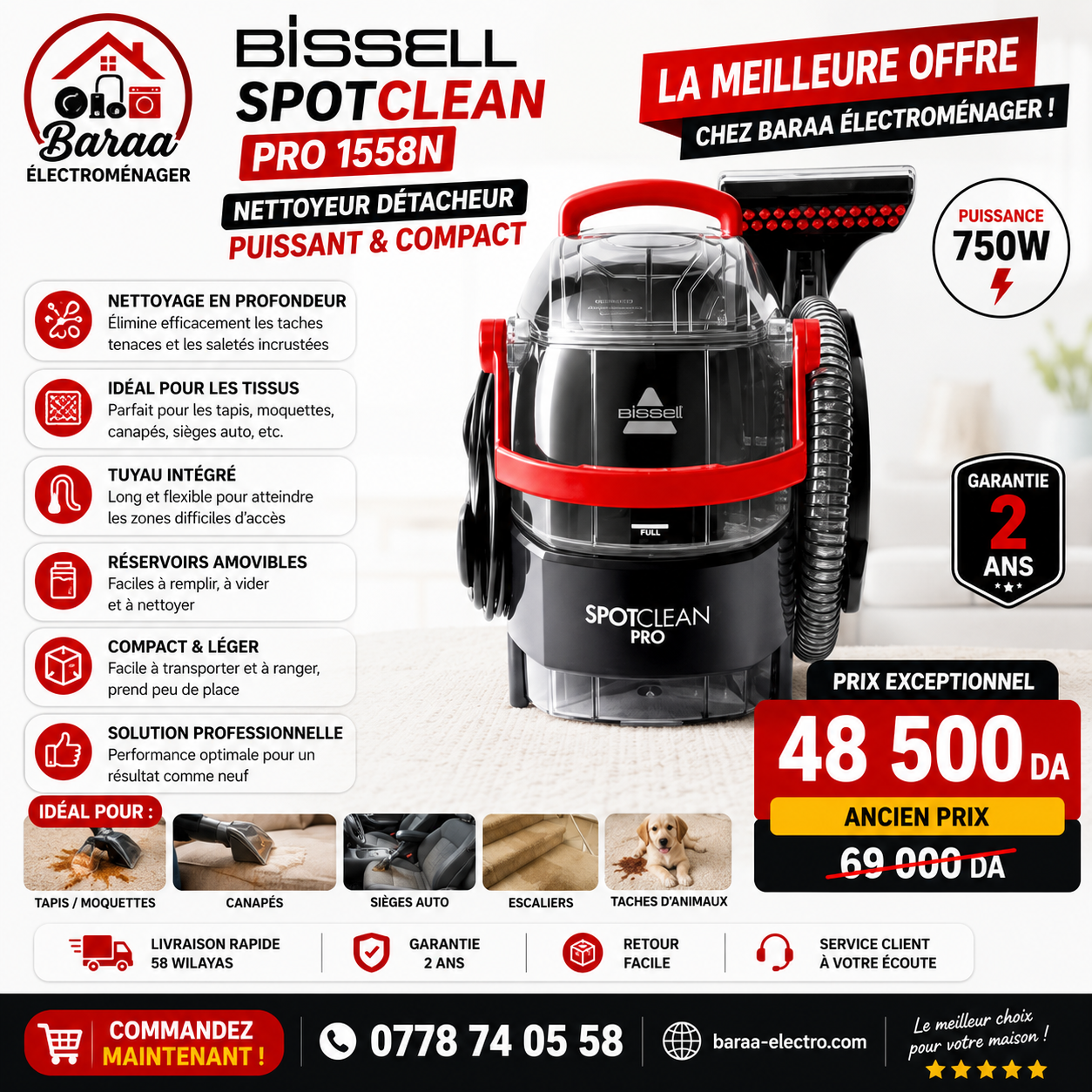 Détacheur BISSELL SpotClean Pro