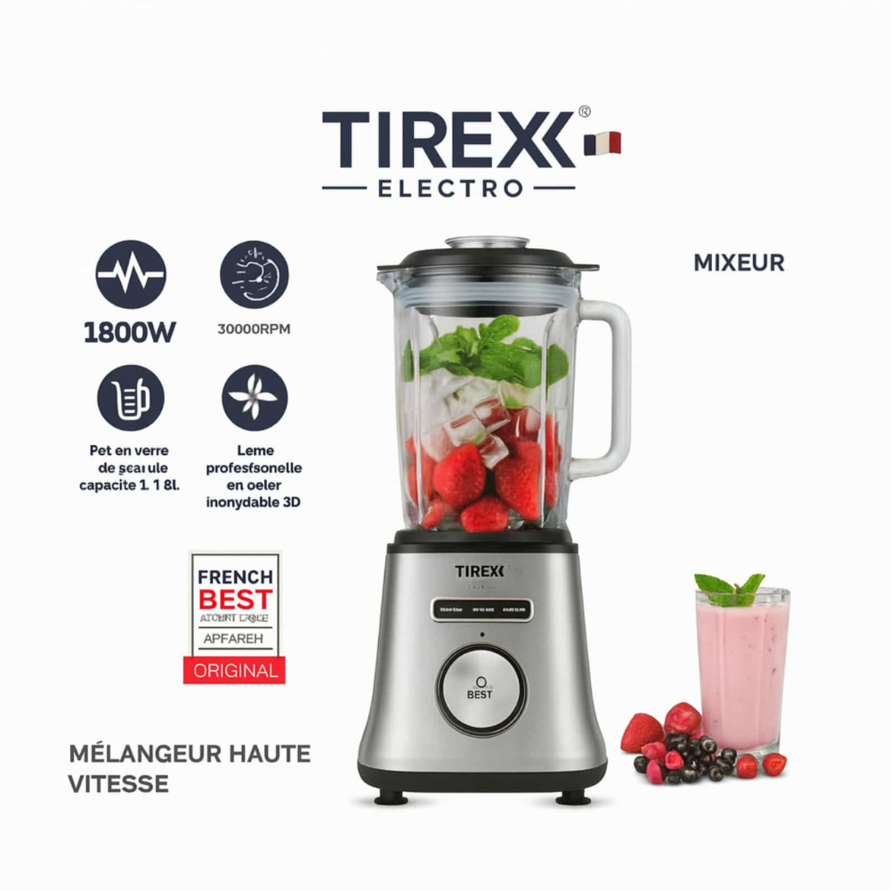 Blender TIREX haute vitesse 1800W