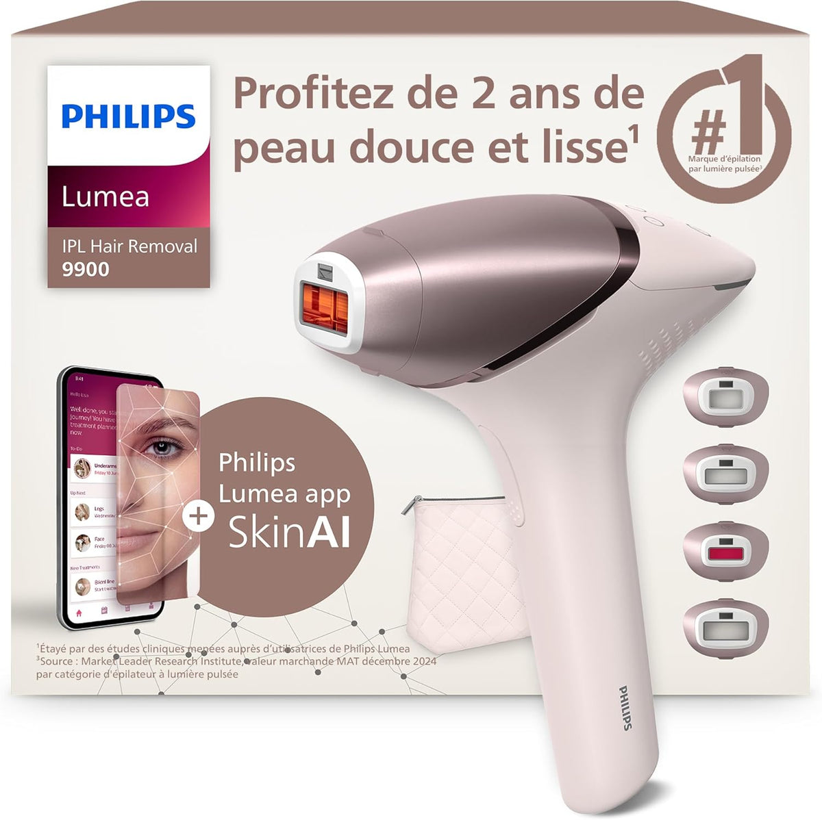 Épilateur à lumière pulsée Philips Lumea série 9900