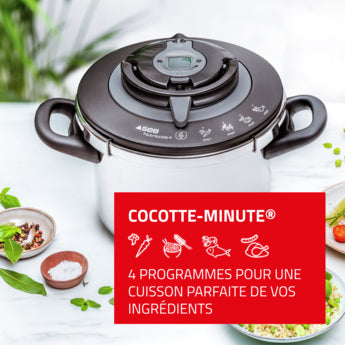 COCOTTE MINUTE NUTRICOOK+ 8L-6L inox induction