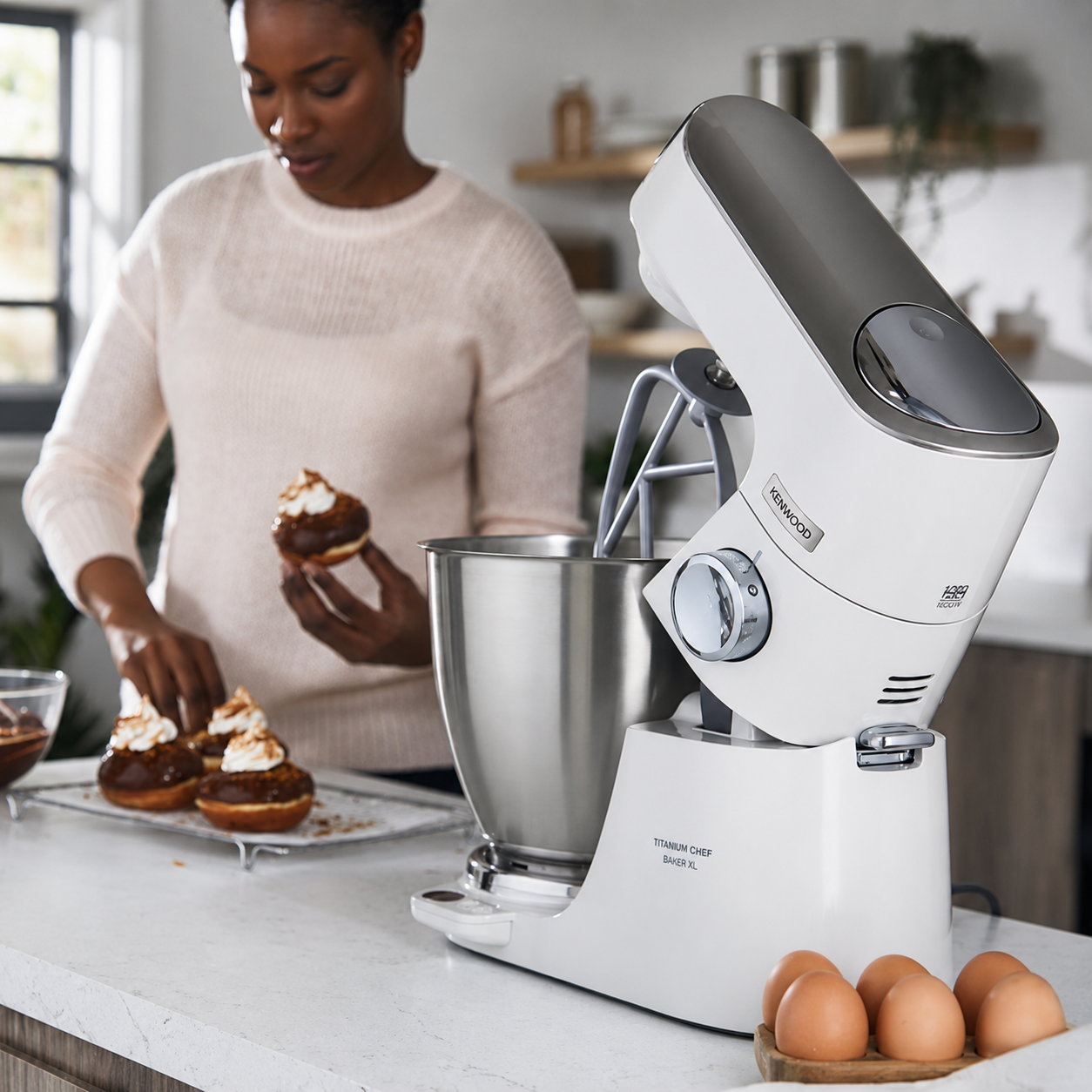 Robot Pâtissier Kenwood Titanium Chef Baker XL - KVL65001WH