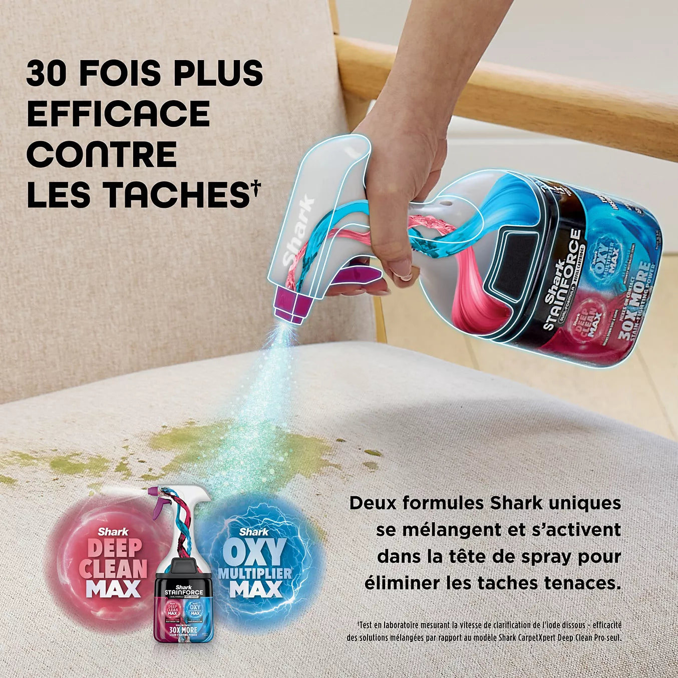 Shampouineuse Shark StainForce sans fil