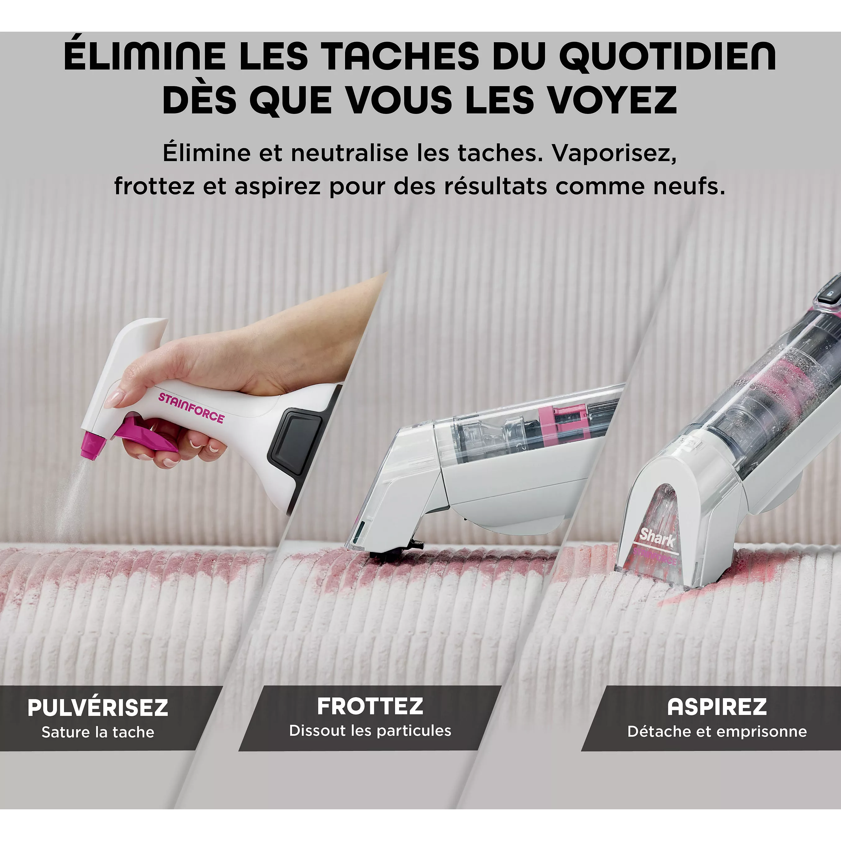 Shampouineuse Shark StainForce sans fil
