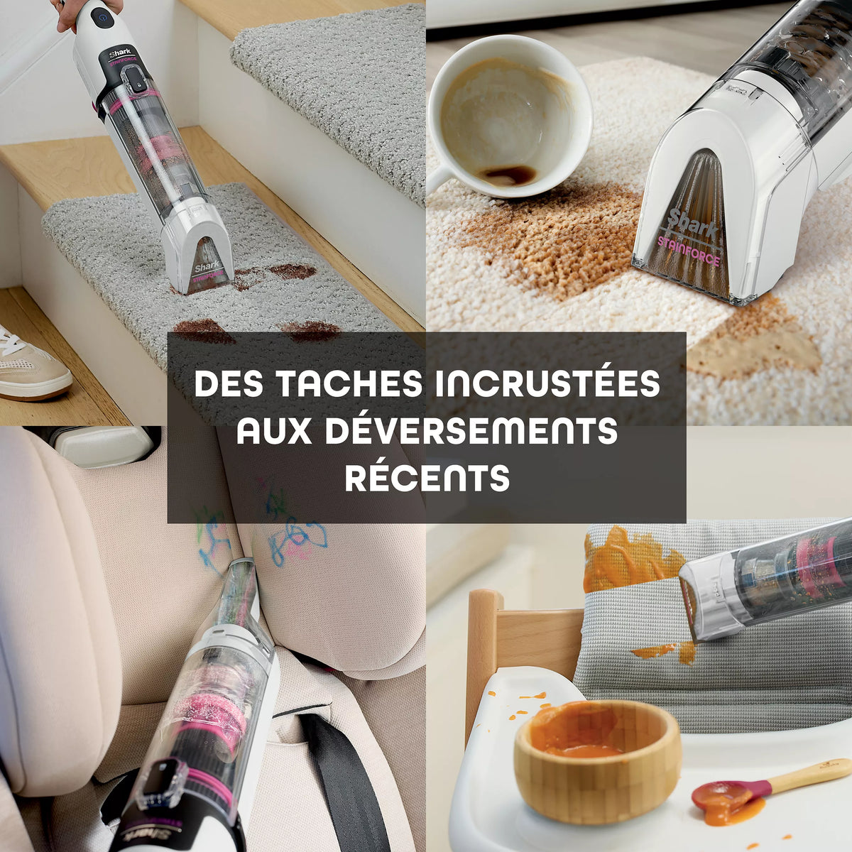 Shampouineuse Shark StainForce sans fil