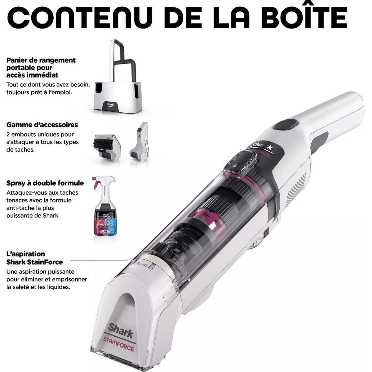 Shampouineuse Shark StainForce sans fil