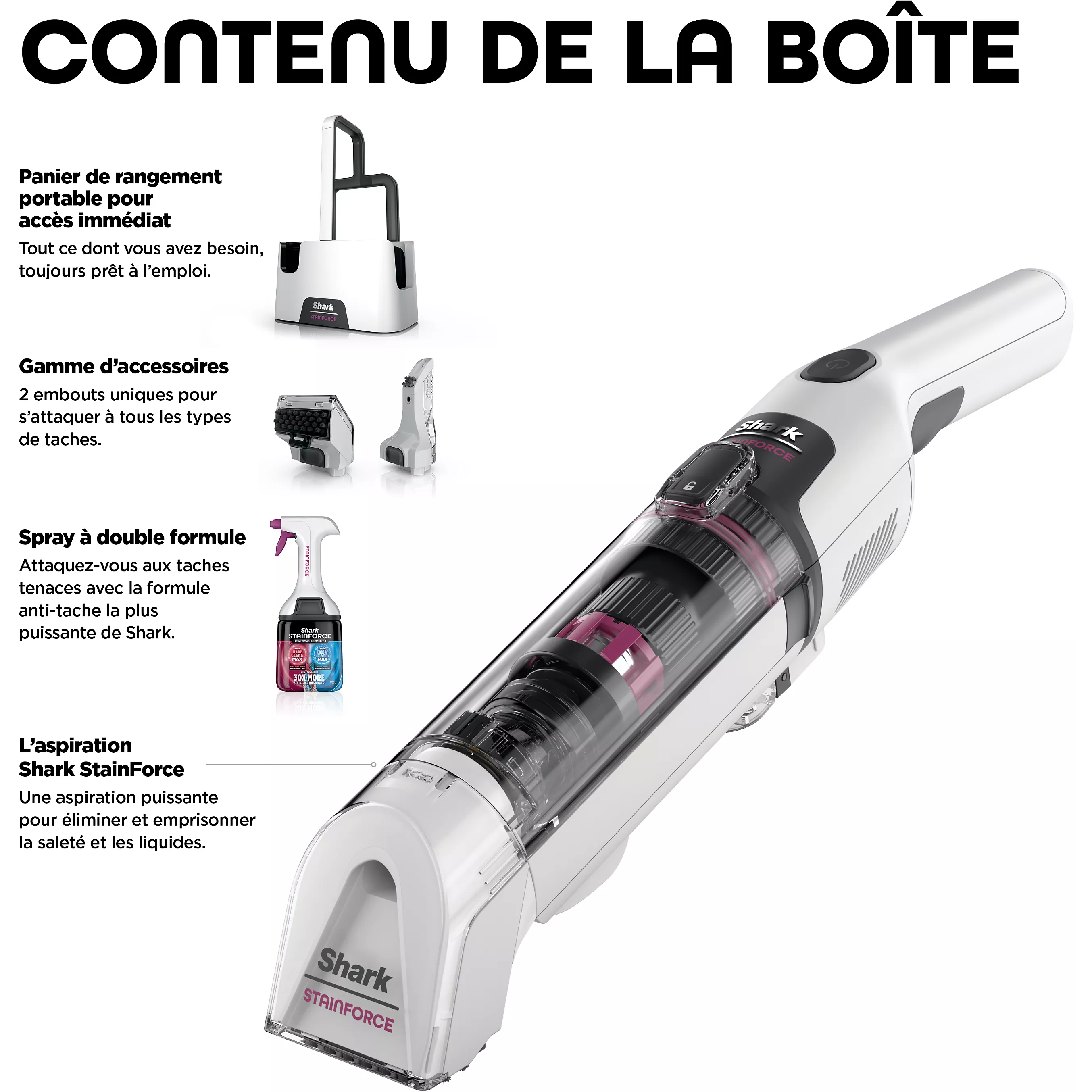 Shampouineuse Shark StainForce sans fil