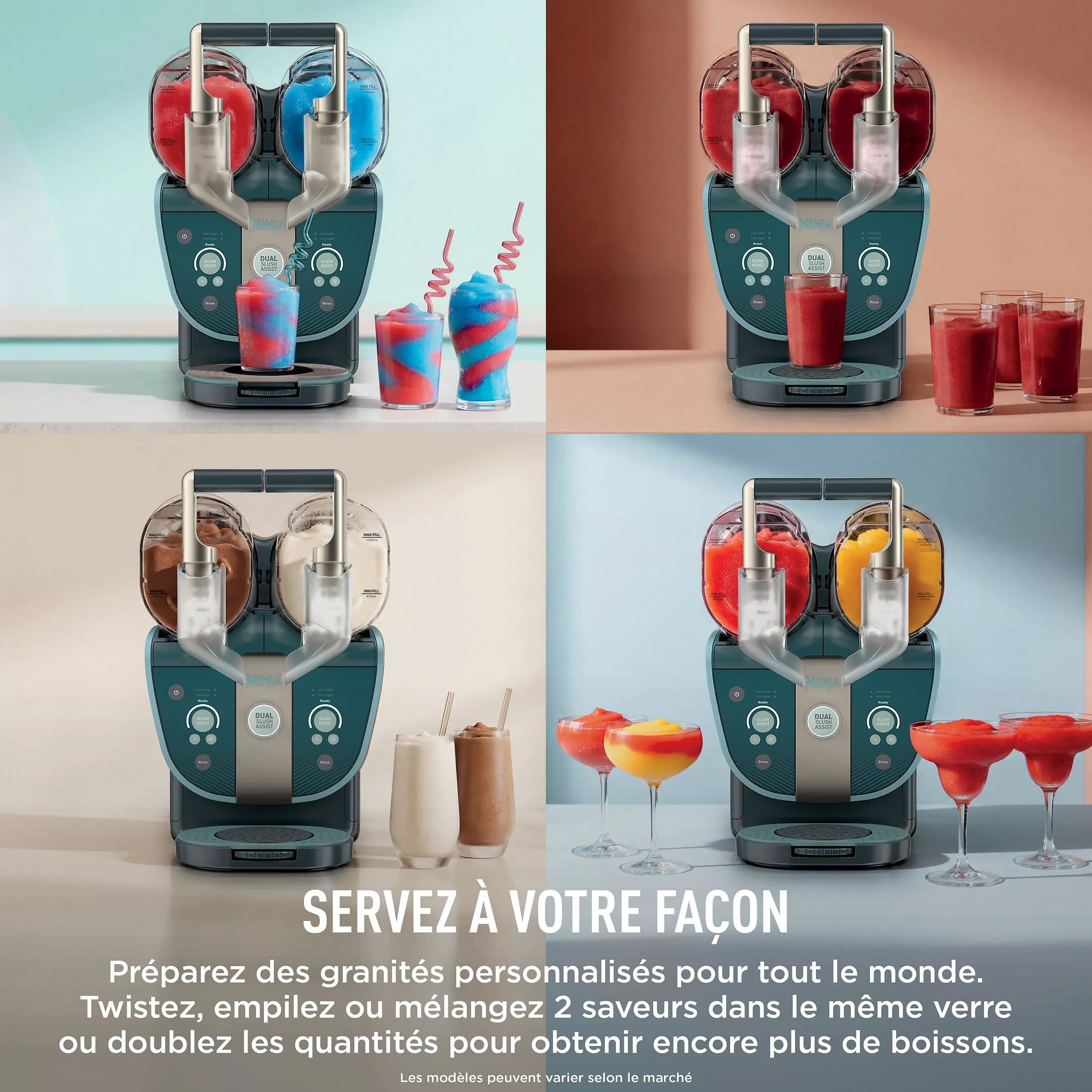 NINJA SLUSHi TWIST Machine à granités double bacs FS702EUGN ( 11 Million 9000 DA )