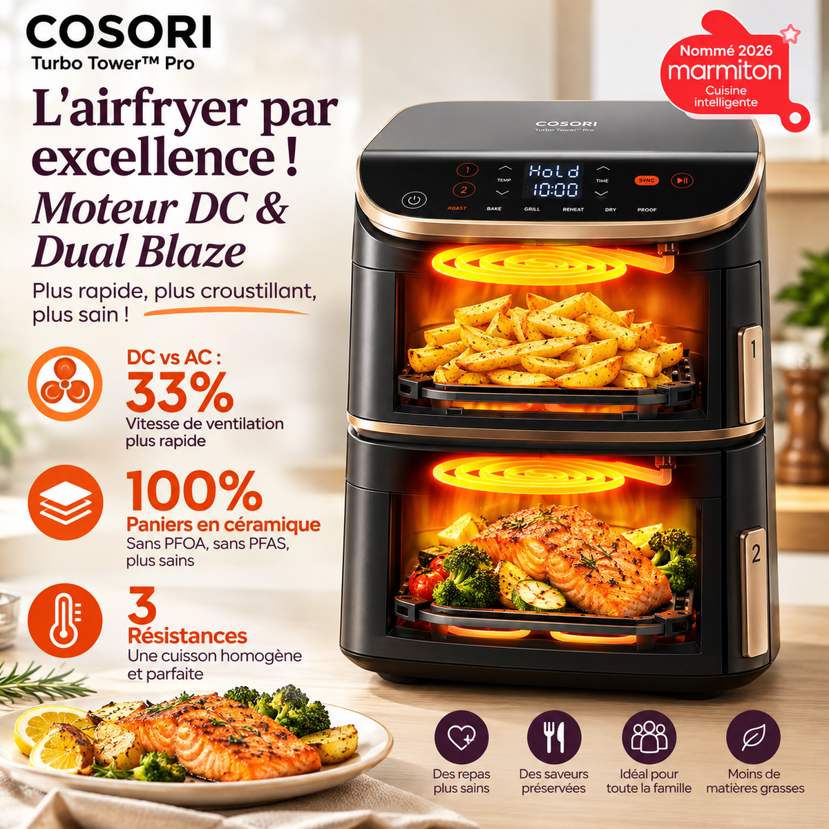 Air fryer Cosori Double Stack 10,8L