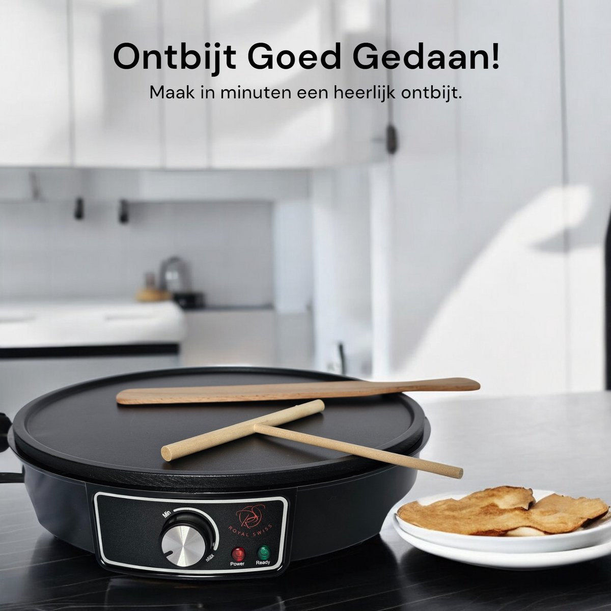 Crêpière Électrique Royal Swiss 30cm - 1000W