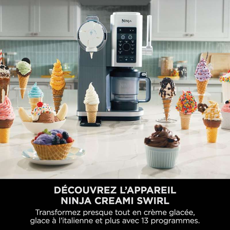 Machine à glace Ninja CREAMi  Swirl 13-en-1  NC701UK ( 10 Million 8000 )