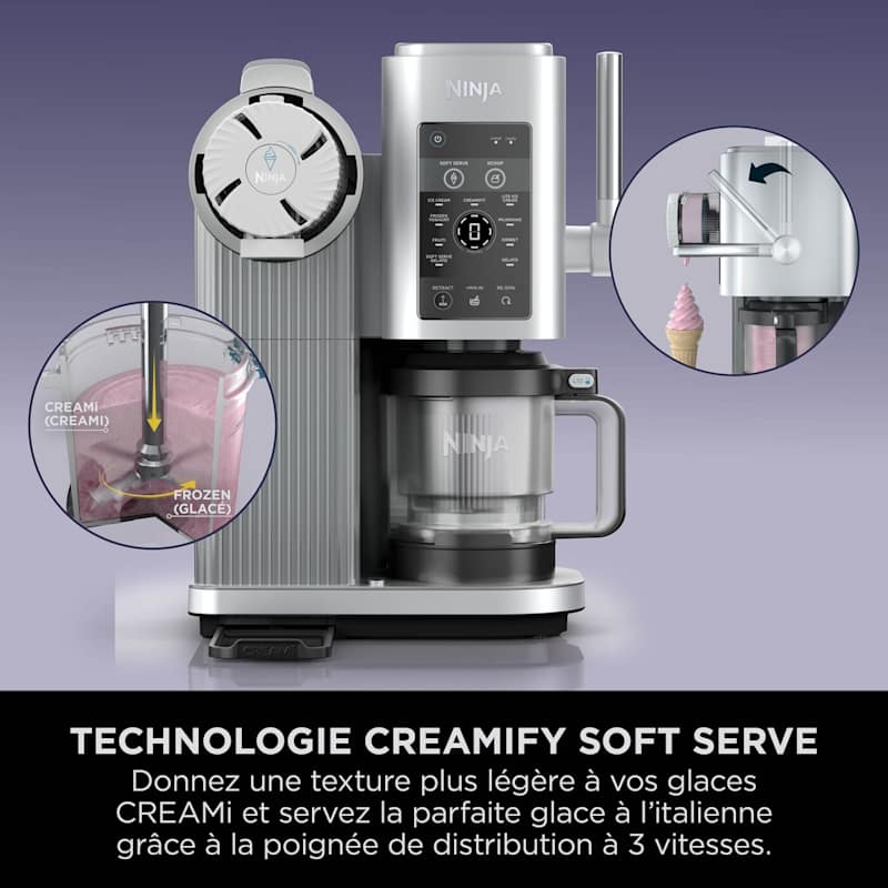 Machine à glace Ninja CREAMi  Swirl 13-en-1  NC701UK ( 10 Million 8000 )