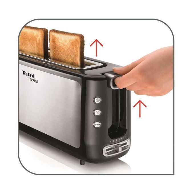 Grille Pain Tefal Tl365Etr Express 1000W-Noir