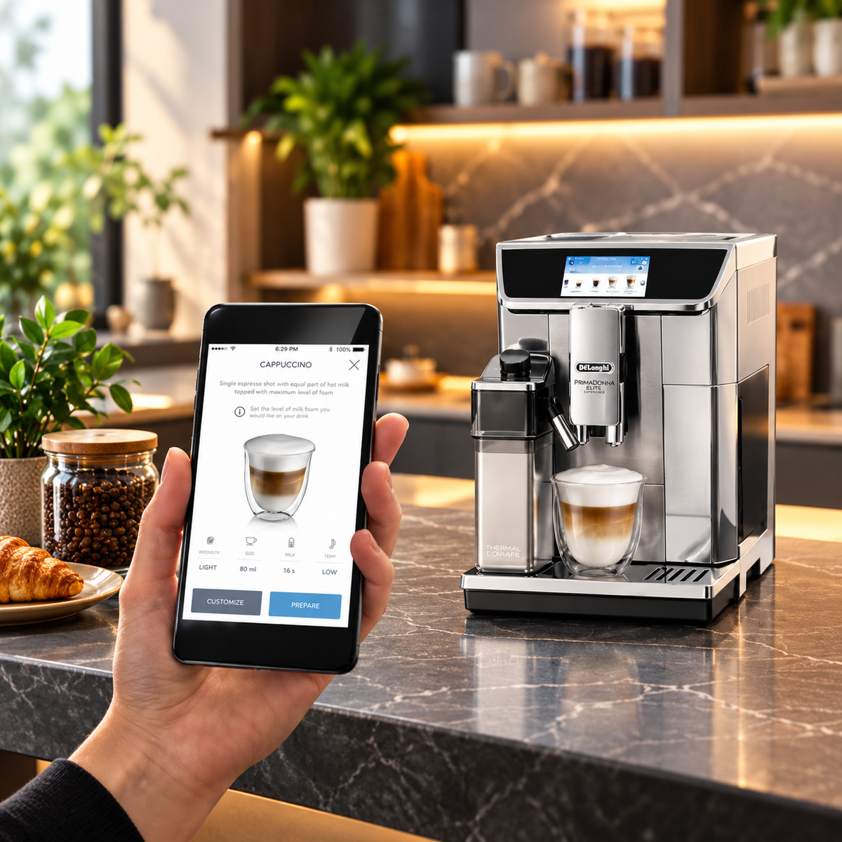 Machine à café De'Longhi PrimaDonna Elite ECAM650.75.MS