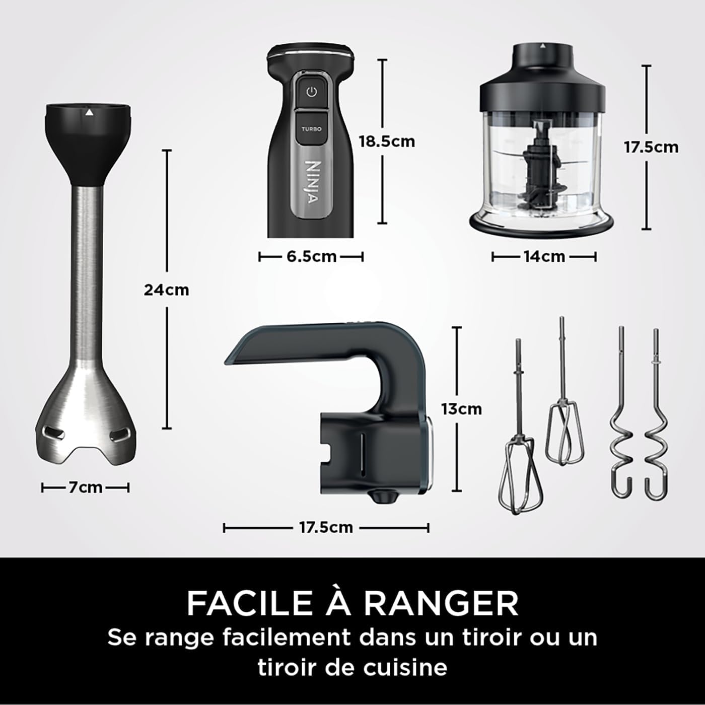 Ninja Foodi 3-en-1 Mixeur, Mélangeur et Hachoir  CI100EU