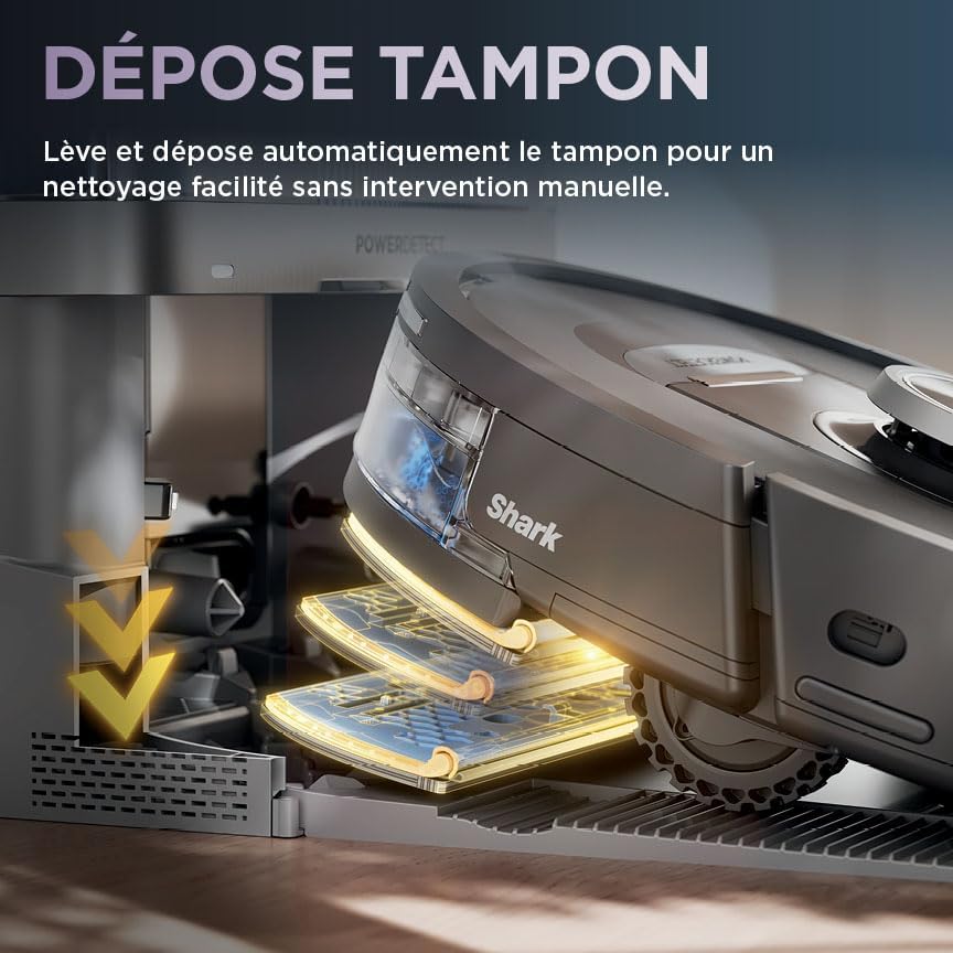 Aspirateur Robot laveur SHARK PowerDetect NeverTouch RV2800YEEU