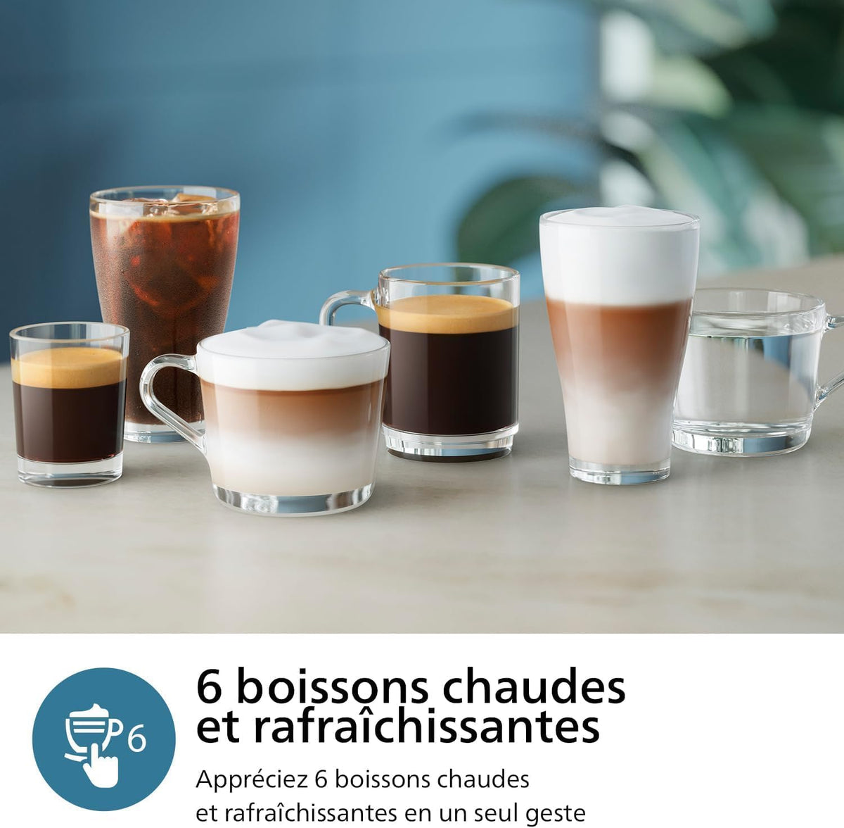 Machine à Café Philips Grain 3300, 6 Boissons
