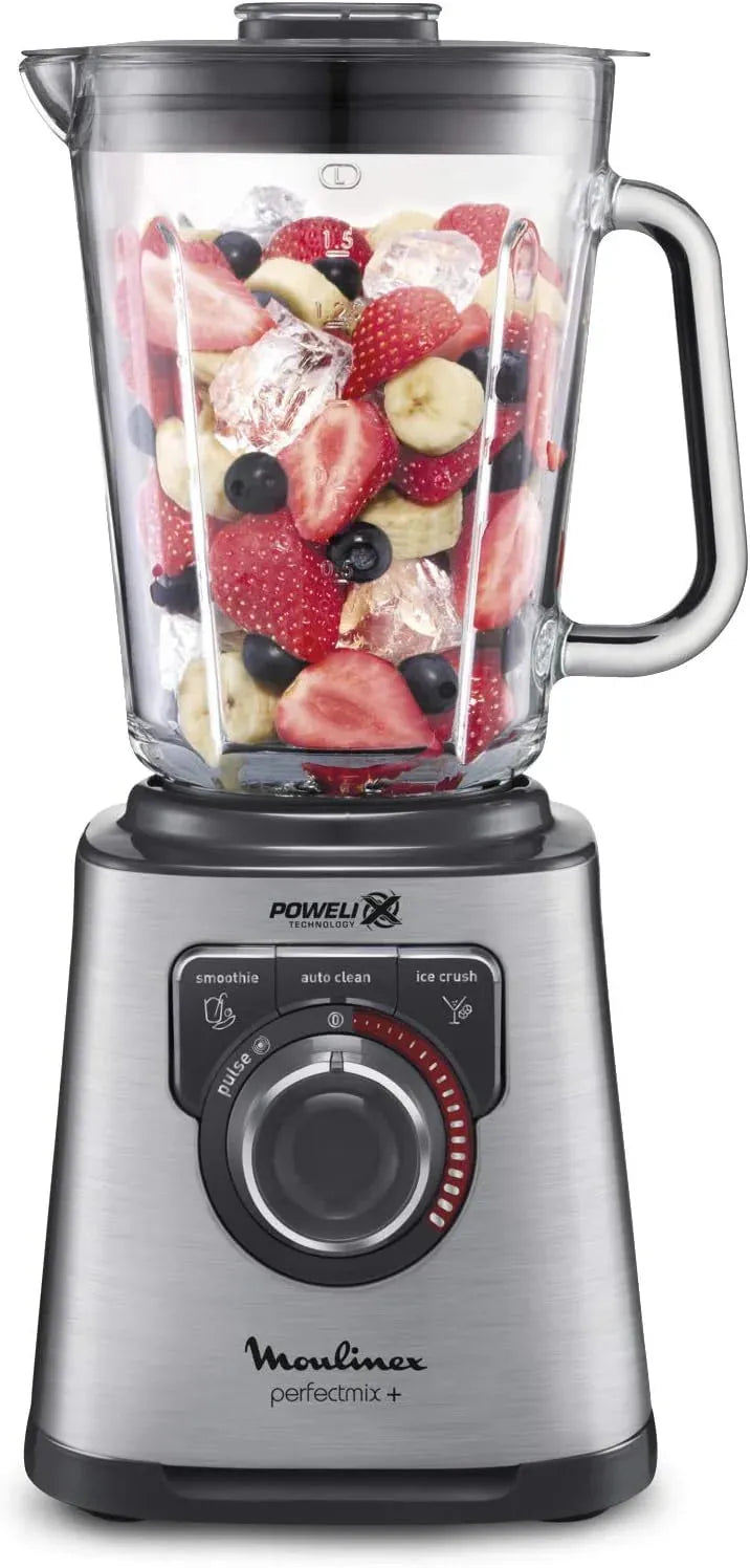 Blender Moulinex Perfectmix+ LM811D10 1200W bol verre – Noir I Argenté