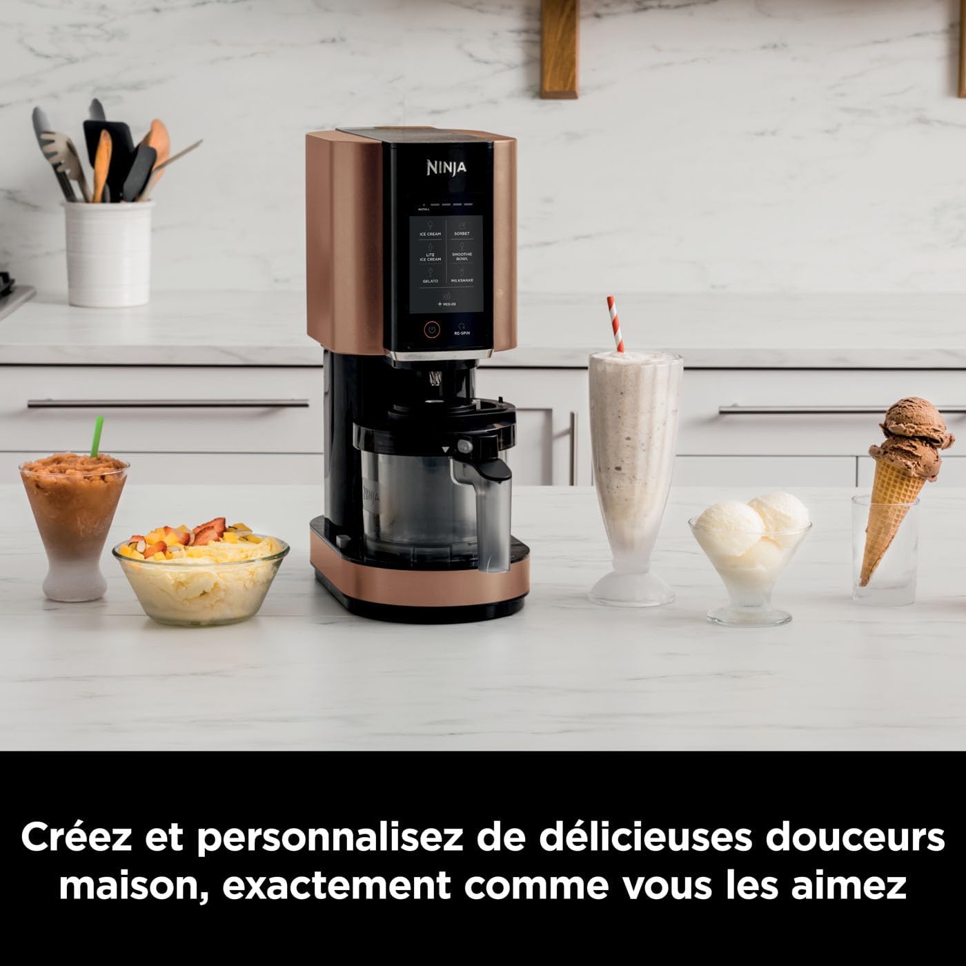 Ninja CREAMi Sorbetière & Fabrique à Desserts NC300EUCP