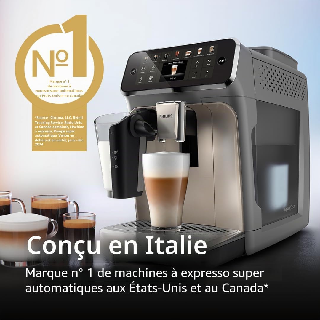 Machine à café Philips Série 4400, 12 boissons