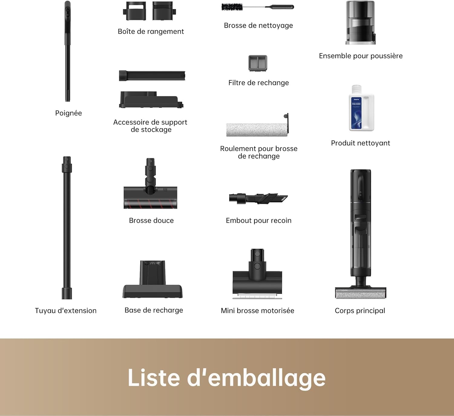 Dreame H12 Dual Aspirateur Laveur sec et humide 4en1