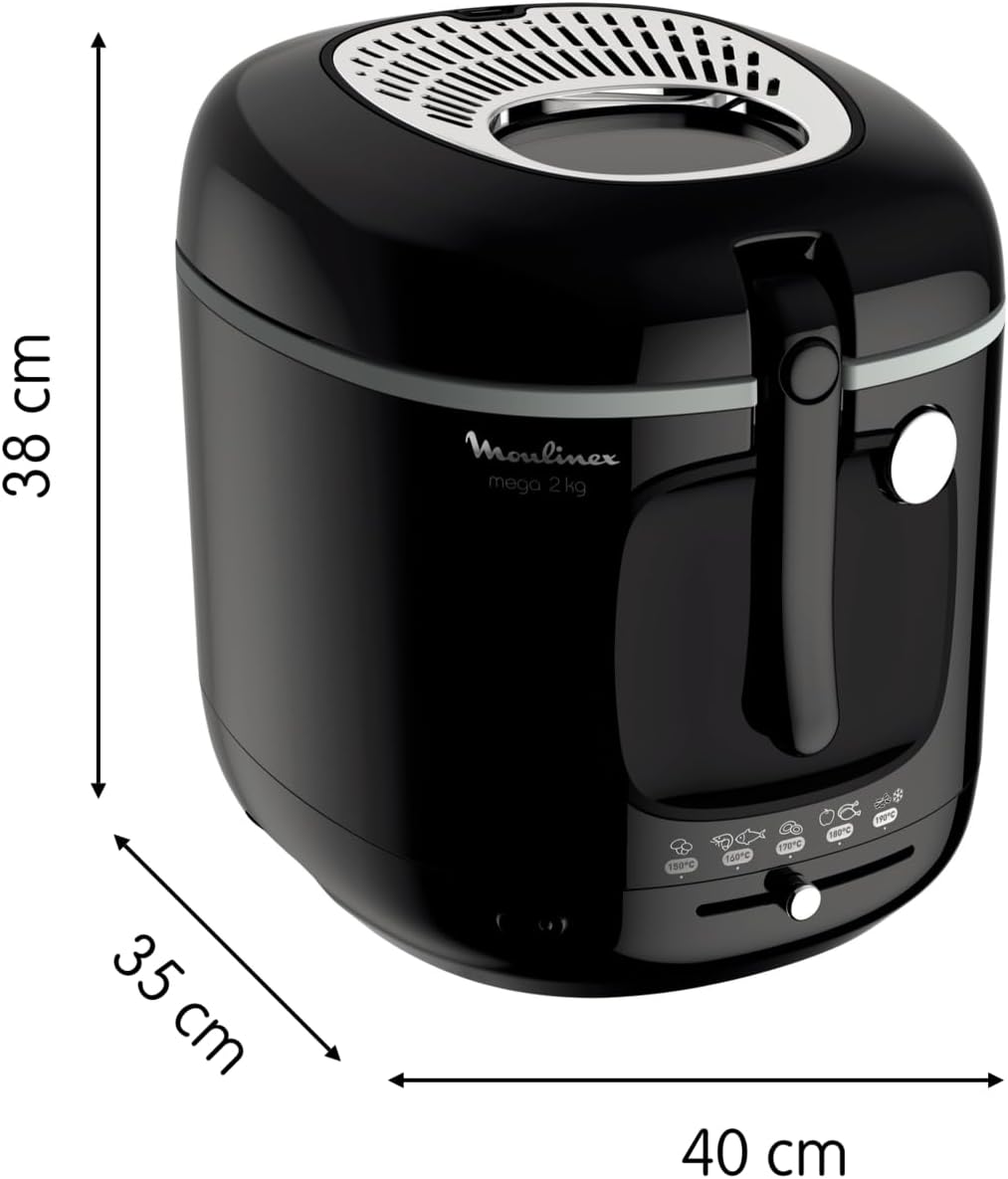FRITEUSE MOULINEX Mega XXL 2KG NOIR AM480870