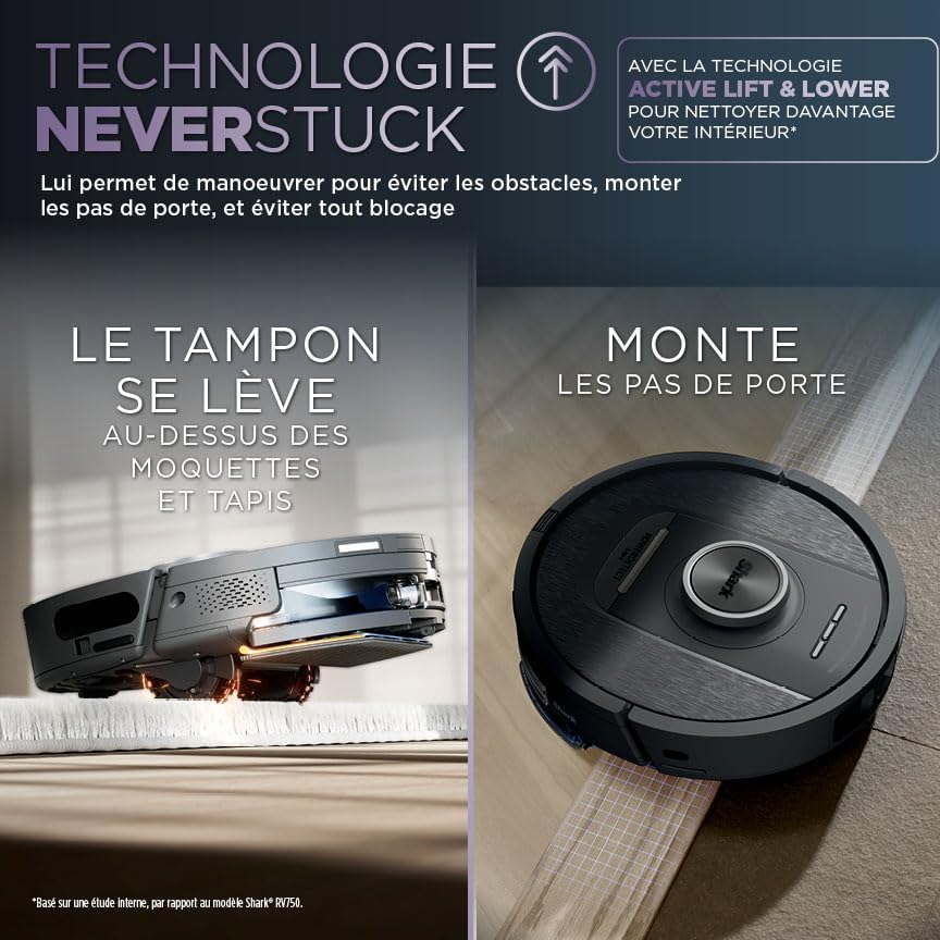 Aspirateur Robot laveur SHARK PowerDetect NeverTouch RV2800YEEU