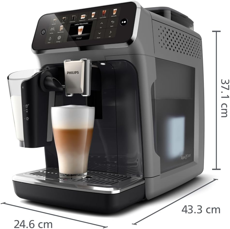 Machine à Café Philips Grain 5500, 20 Boissons Chaudes & Glacées