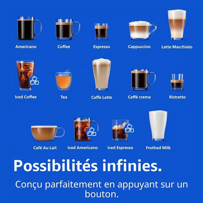 Machine à café Philips Série 4400, 12 boissons