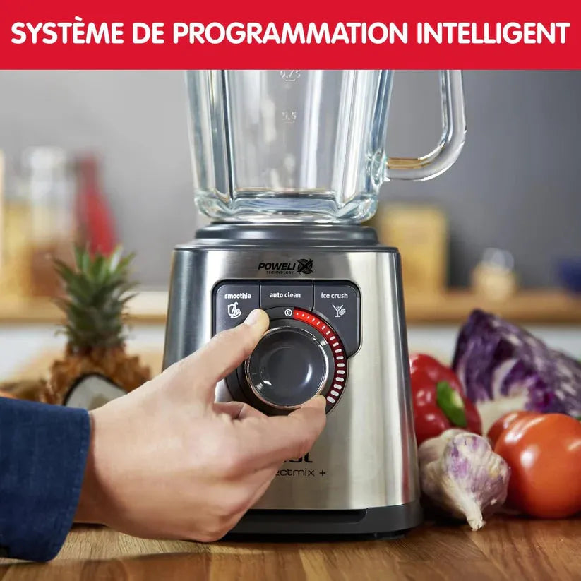 Blender Moulinex Perfectmix+ LM811D10 1200W bol verre – Noir I Argenté
