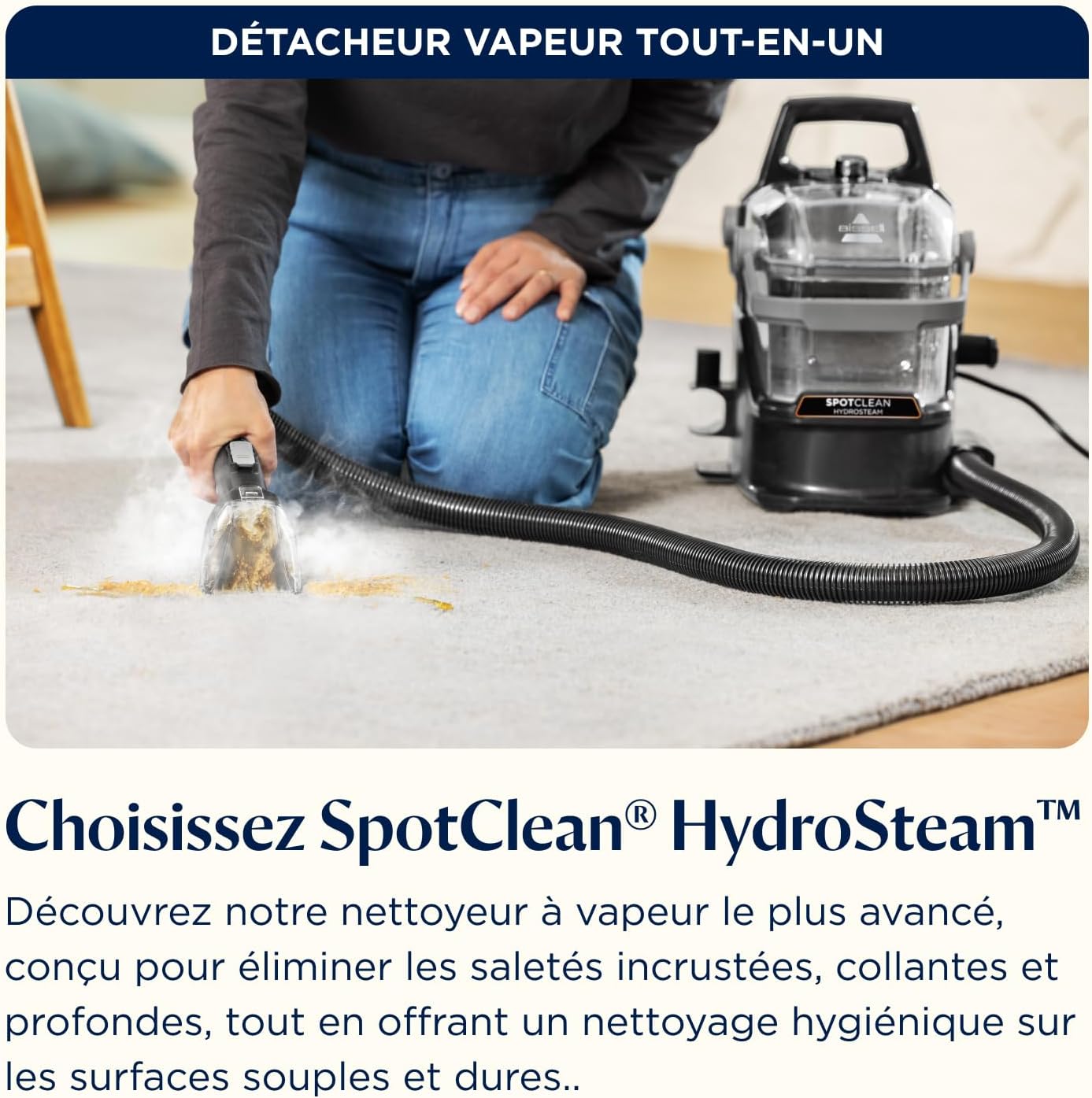 Detacheur Bissell HydroSteam Select 1000w (Nettoyeur Vapeur)