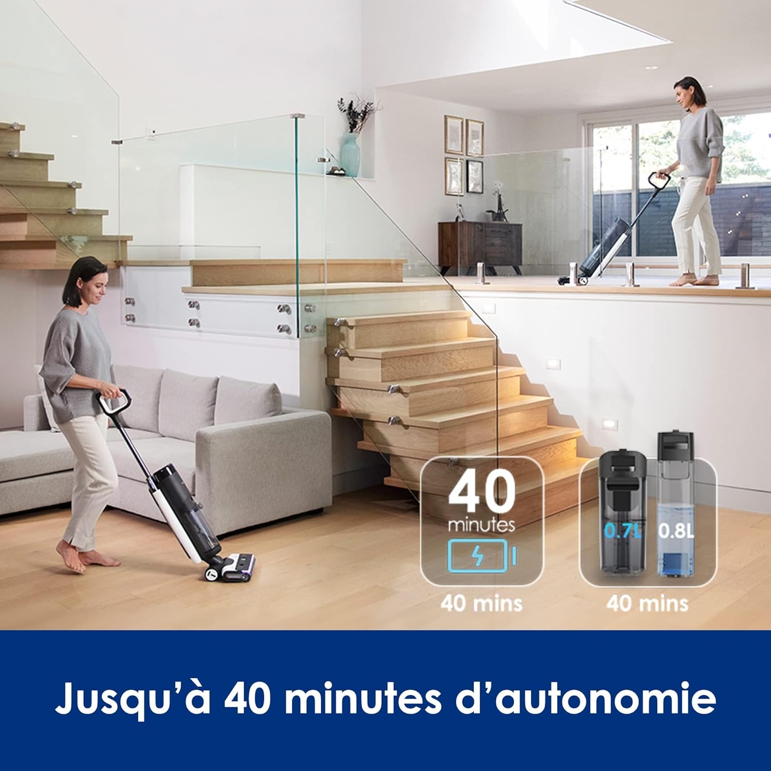 Aspirateur Tineco Foor One S7 Pro Laveur Sec Et Humide