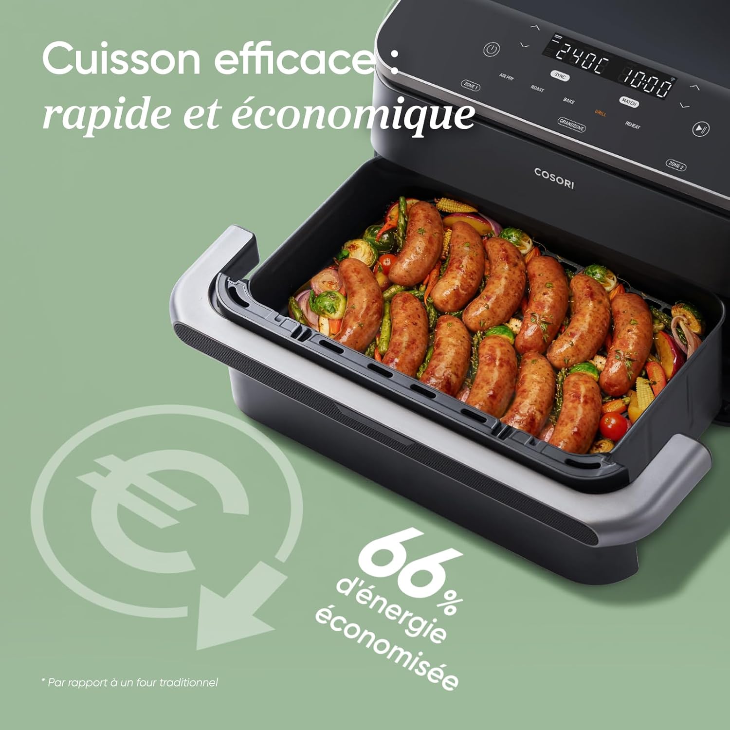 Air fryer Cosori 10L Double résistance