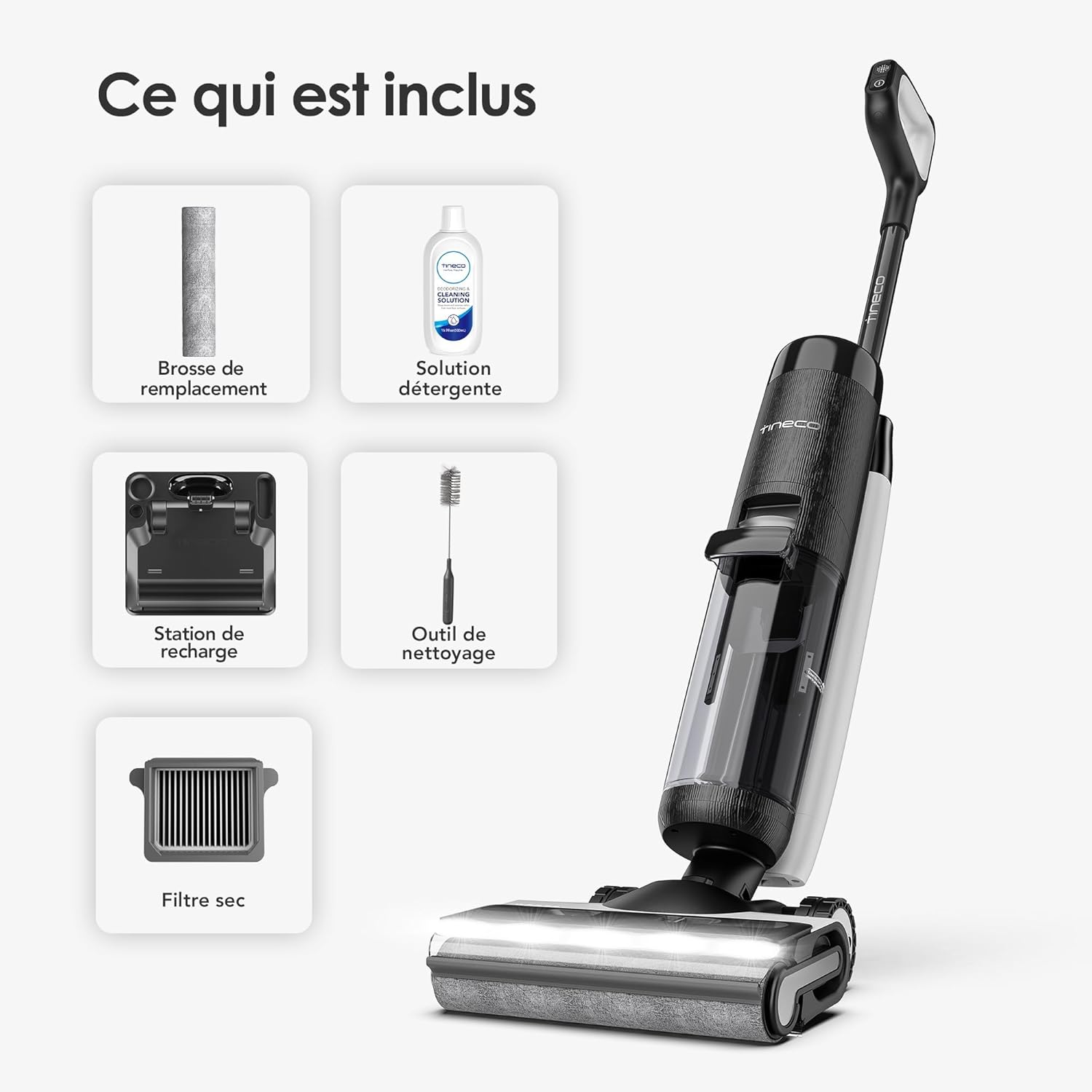 Aspirateur Tineco Foor One S7 Pro Laveur Sec Et Humide