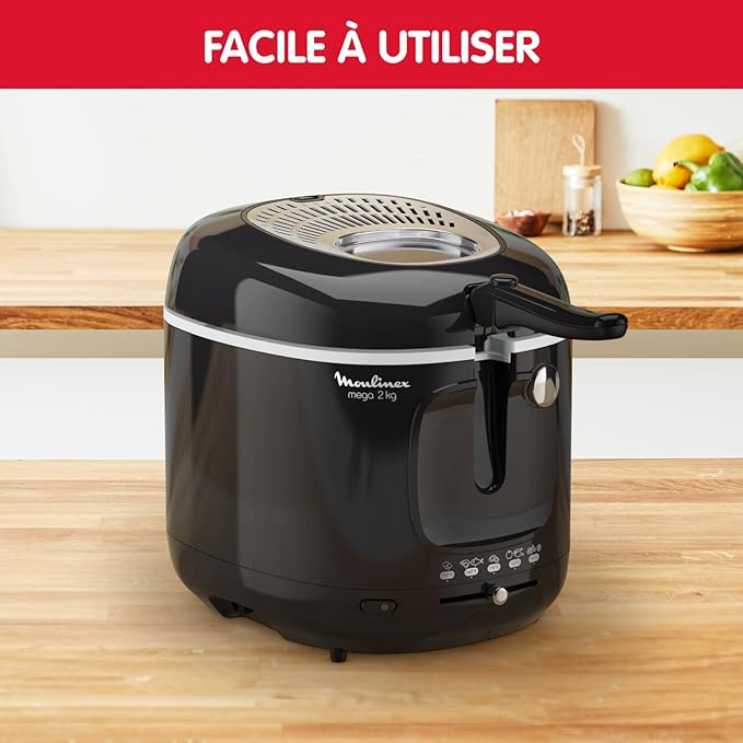 FRITEUSE MOULINEX Mega XXL 2KG NOIR AM480870