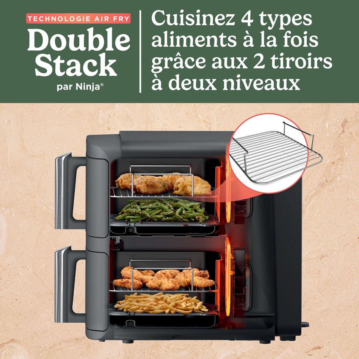 Air fryer Ninja Double Stack XL 9,5L SL400EU – photo 8