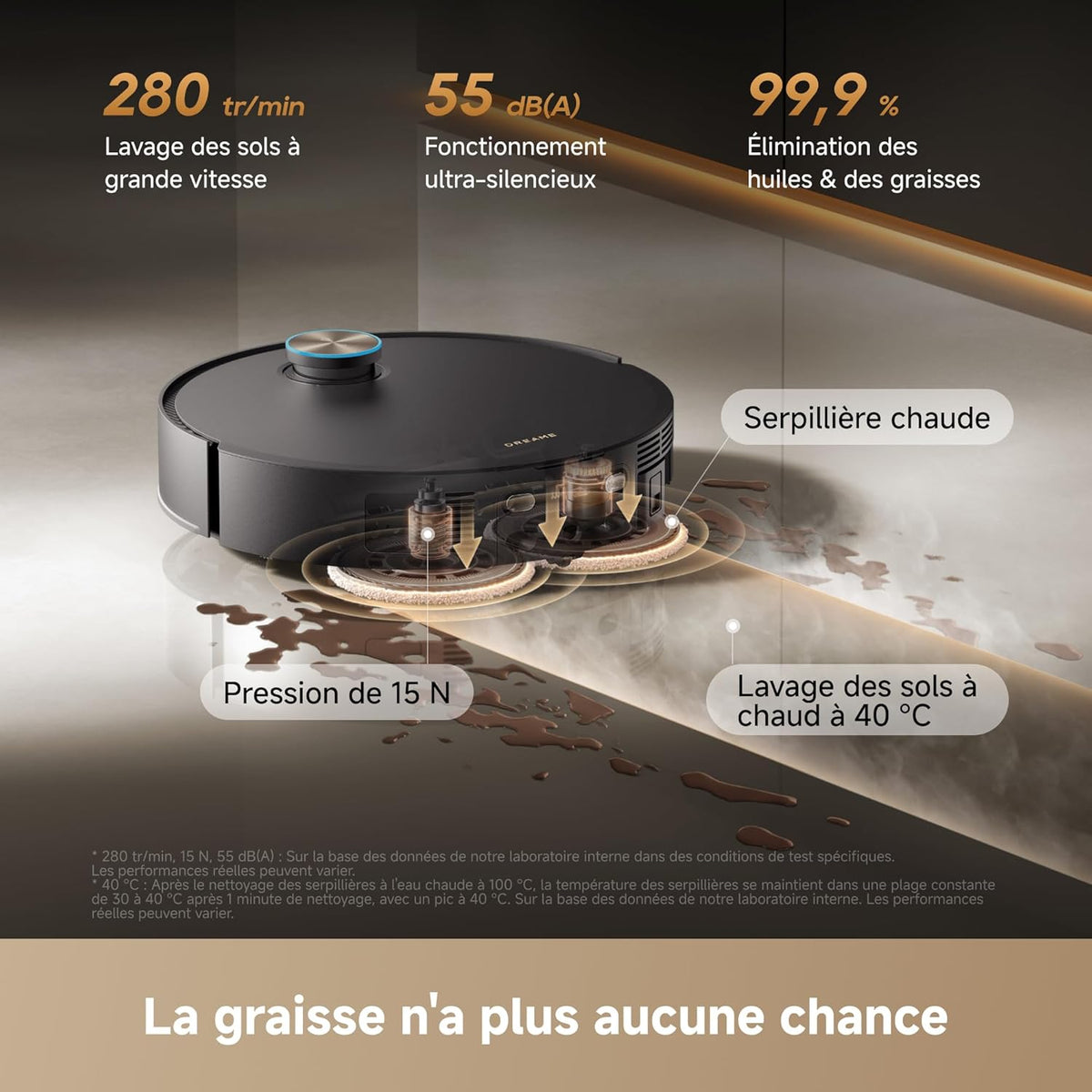 Robot Aspirateur Laveur Dreame X60 Pro Ultra Complete