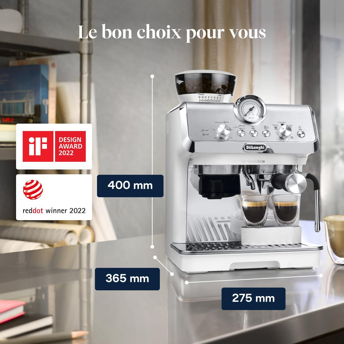 Machine à expresso De'Longhi La Specialista Arte EC9155.W
