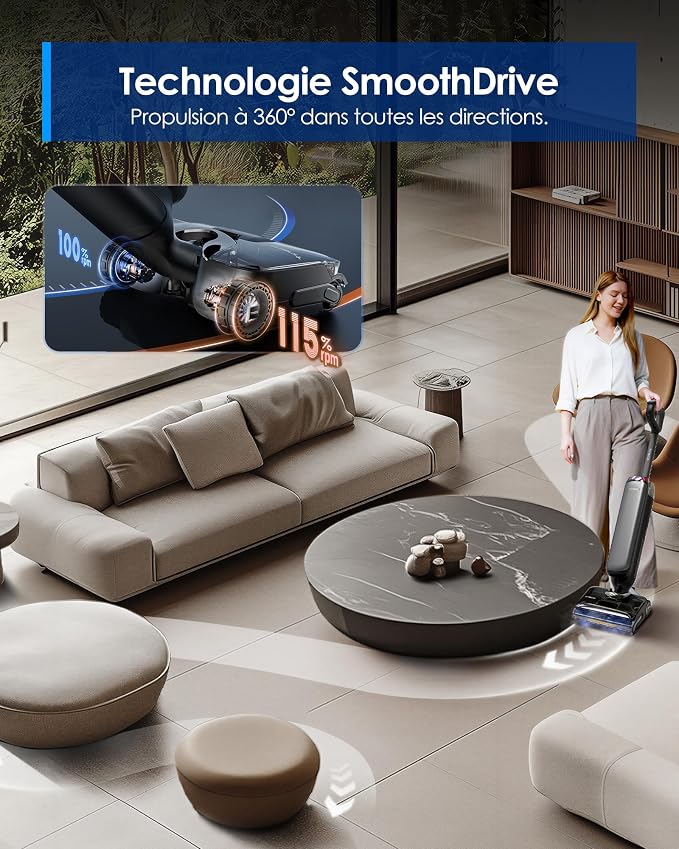 Aspirateur laveur Tineco Floor One S9 Artist Steam Pro