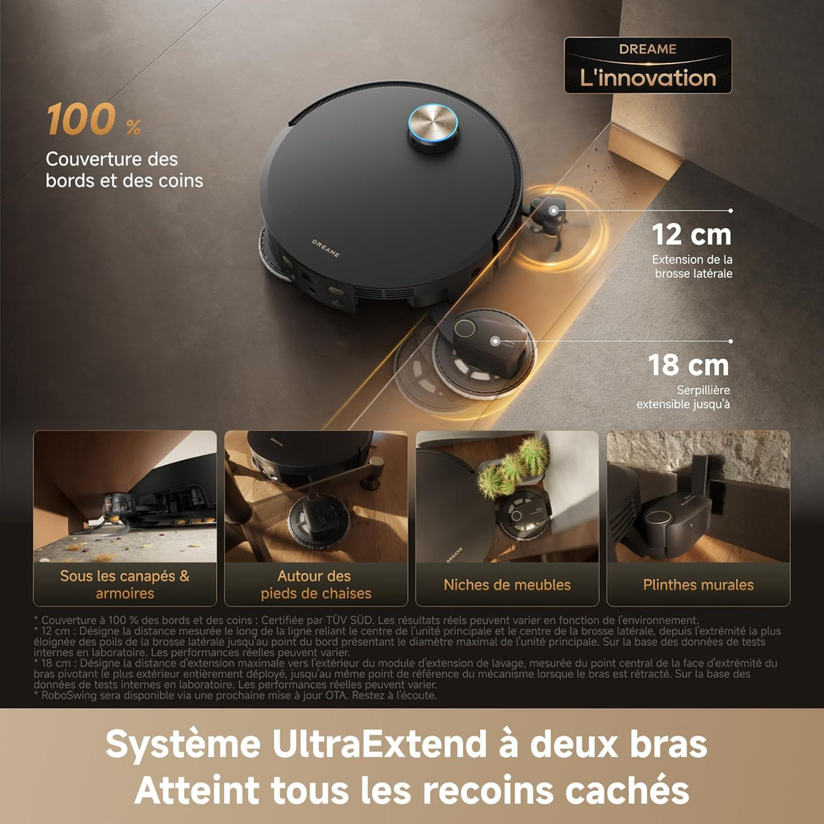Robot Aspirateur Laveur Dreame X60 Pro Ultra Complete