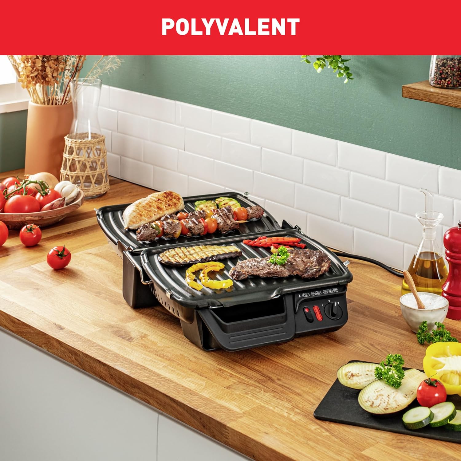 Tefal Grille Viande Compact Grill 3 En 1 Gc308812/Gc305012