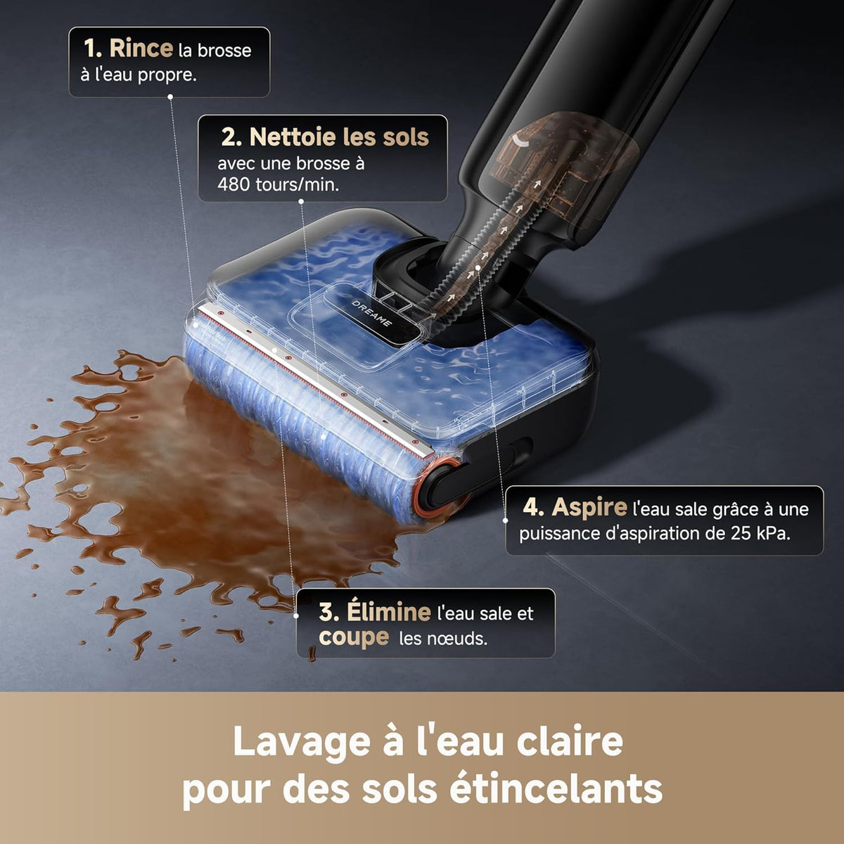 Aspirateur laveur Dreame T12 Pro – photo 7