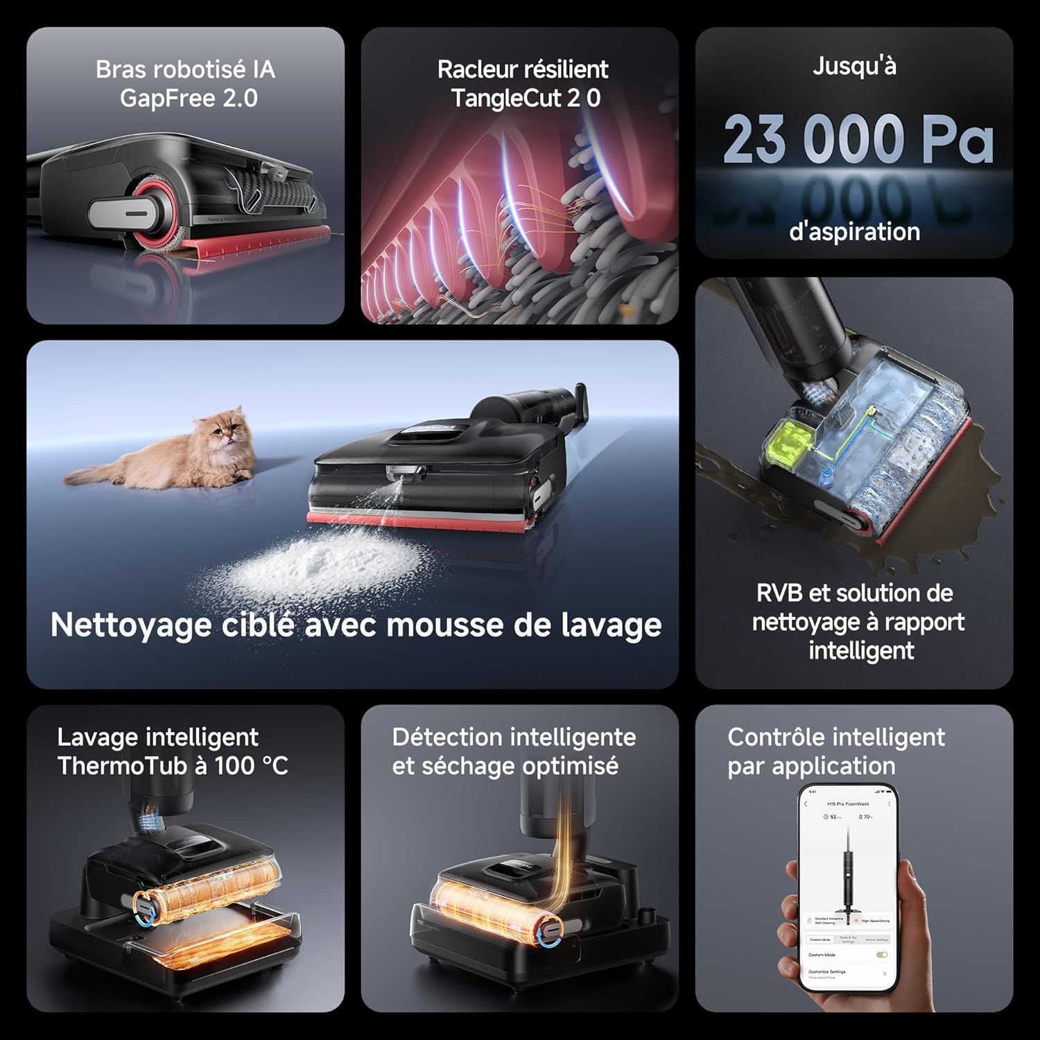 Dreame H15 Pro FoamWash Aspirateur Laveur