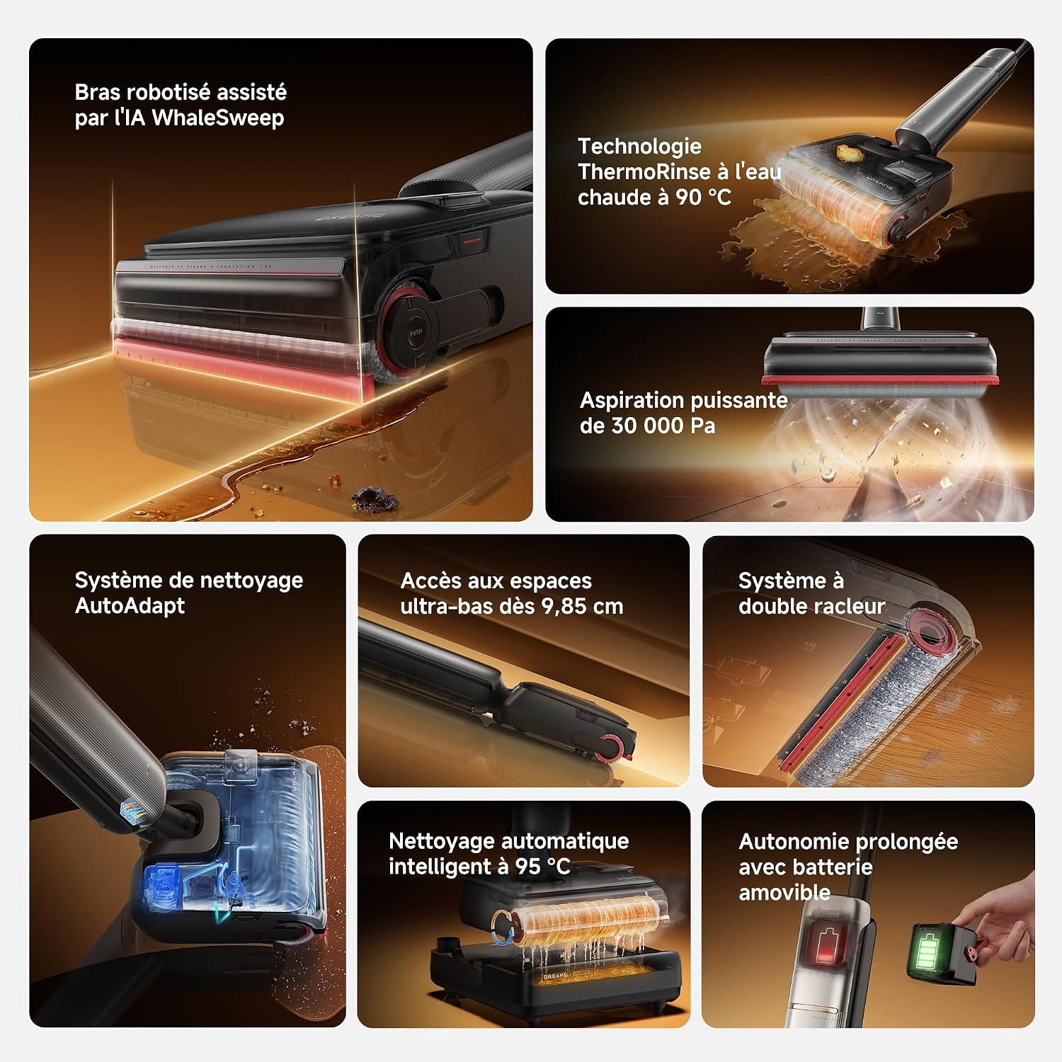 Aspirateur Laveur dreame T16 Pro Heat ( 19 Millions )