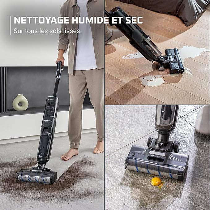 Aspirateur Rowenta X-Clean 4 Balai Laveur sans Fil