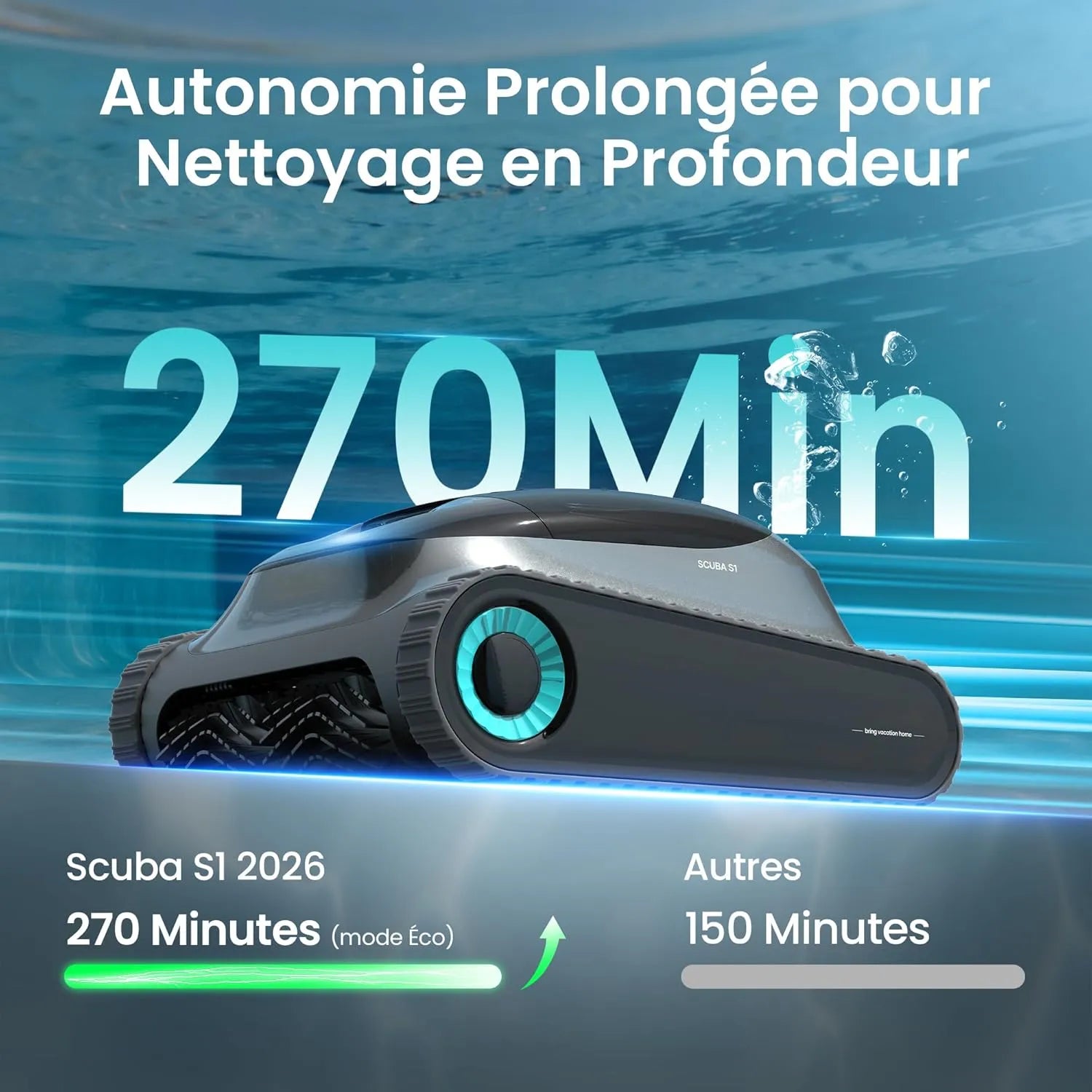 AIPER Scuba S1 Robot Piscine Nettoyage jusqu'à 150 m² ( 19 Million 5000 DA)