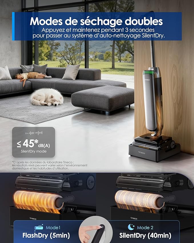 Aspirateur laveur Tineco Floor One S9 Artist Steam Pro