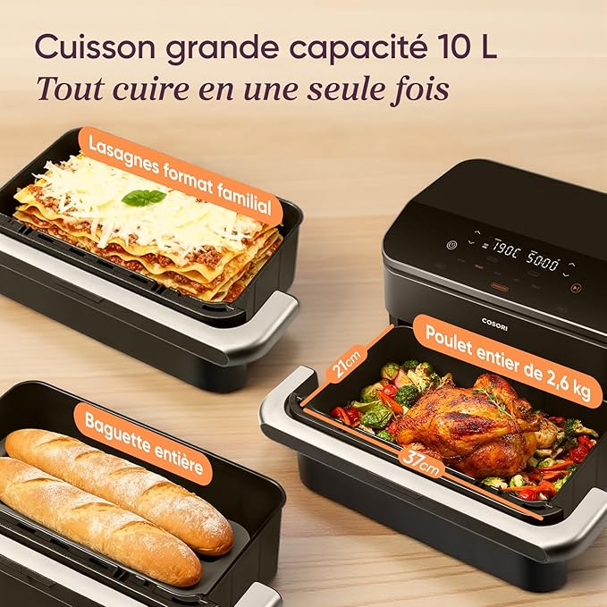 Air fryer Cosori 10L Double résistance