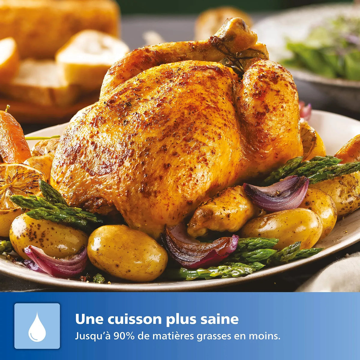 Airfryer PHILIPS Série 5000 7.2L HD9285/93  Noir